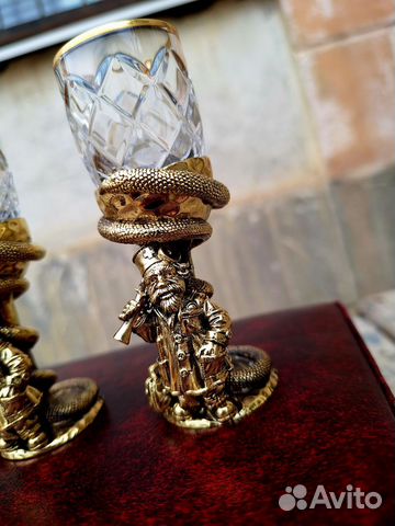 Рюмки бронза художественное литье «Медик» купить с доставкой Рюмки бронза художественное литье «Медик»