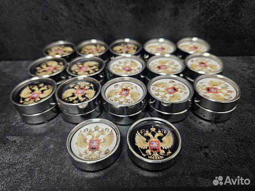 Стальные фишки «Герб России» купить с доставкой Стальные фишки «Герб России»