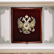 Настенные часы «Герб России» — оригинальный подарок — фотография 1