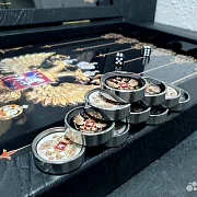 Нарды под стеклом «Великая Держава» в подарок — фотография 7
