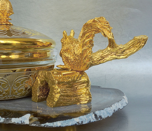 Вазочка для орехов подарочная. Златоуст купить с доставкой Вазочка для орехов подарочная. Златоуст