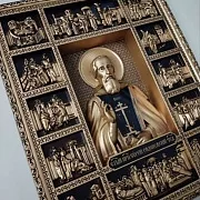 Резная Икона Сергий Радонежский — оригинальный подарок — фотография 10