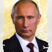 Ручная работа: Картина «В.В. Путин» с фотопечатью на ониксе — фотография 2
