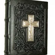 Евангелие — книга в кожаном переплёте — оригинальный подарок — фотография 2