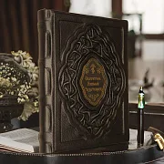 Святитель Николай Чудотворец — книга в кожаном переплёте — оригинальный подарок — фотография 1