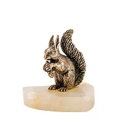 Статуэтка «Белка» из бронзы на камне — красивый подарок — фотография 3