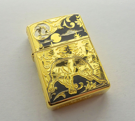 Бензиновая зажигалка Zippo "Волк одиночка" купить с доставкой Бензиновая зажигалка Zippo "Волк одиночка"
