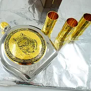 Набор фляжка "Волк"№2 Златоуст — красивый подарок — фотография 4