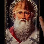 Икона Спиридона Тримифунтского. Ручная работа — красивый подарок — фотография 1