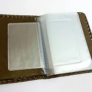 Ручная работа: Кожаная обложка для водительского удостоверения — фотография 2