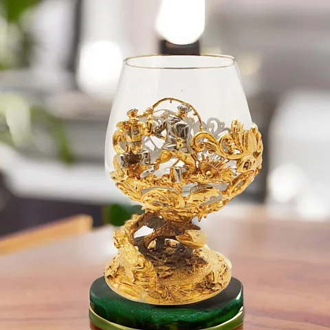 Бокал для коньяка "На щуку" — оригинальный подарок