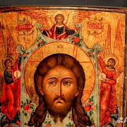 Икона деревянная "Спас Нерукотворный" — необычный подарок — фотография 3