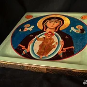 На память: Богоматерь Знамение. Икона деревянная — фотография 6