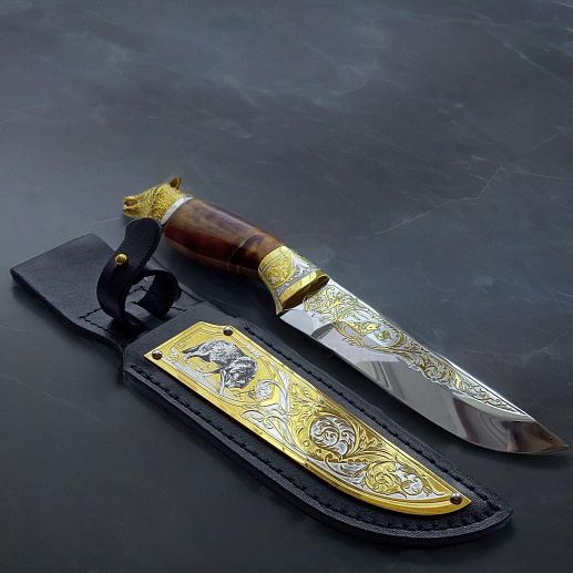 Нож «Волк» № 5. Златоуст купить с доставкой Нож «Волк» № 5. Златоуст