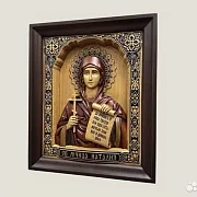 Икона резная Святая Наталья (Наталия) — оригинальный подарок — фотография 3