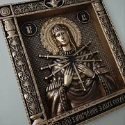 Резная икона Умягчение злых сердец — необычный подарок — фотография 8