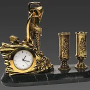 Часы «Шахтерские с п/п (2 пенала)» — оригинальный подарок — фотография 2