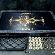 Нарды под стеклом «Классика» — оригинальный подарок — фотография 8