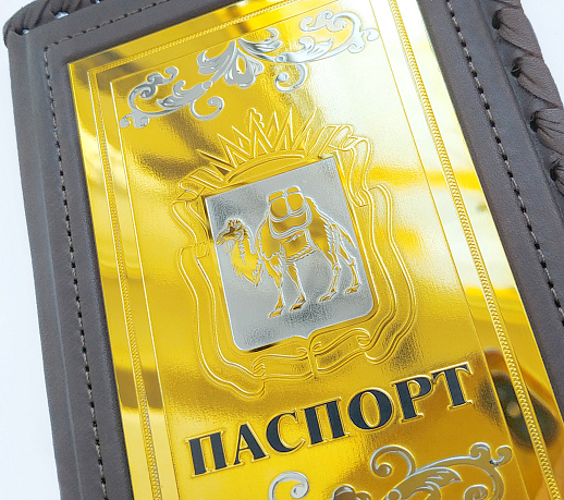Обложка на паспорт "Герб Челябинской области" купить с доставкой Обложка на паспорт "Герб Челябинской области"