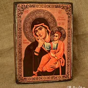 Икона Богоматери "Отрада и утешение" — оригинальный подарок — фотография 1