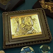 Кожаный зажим «Схватка» — красивый подарок — фотография 1