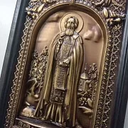 Икона резная из дерева Преподобный Сергий Радонежс — необычный подарок — фотография 10