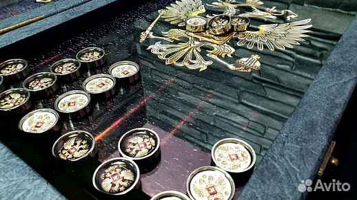 Стальные фишки «Герб России» купить с доставкой Стальные фишки «Герб России»