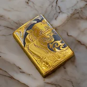 Подарочная зажигалка Zippo с гравировкой "Пантера" №2 — фотография 1