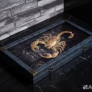 Нарды под стеклом «Скорпион» — необычный подарок — фотография 2