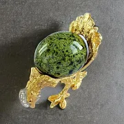 Сувенир «Курица и яйцо» со змеевиком — оригинальный подарок — фотография 1