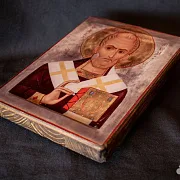 Икона "Святитель Николай" — оригинальный подарок — фотография 5