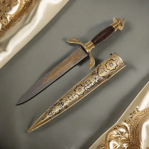 Дамасский охотничий кинжал — красивый подарок